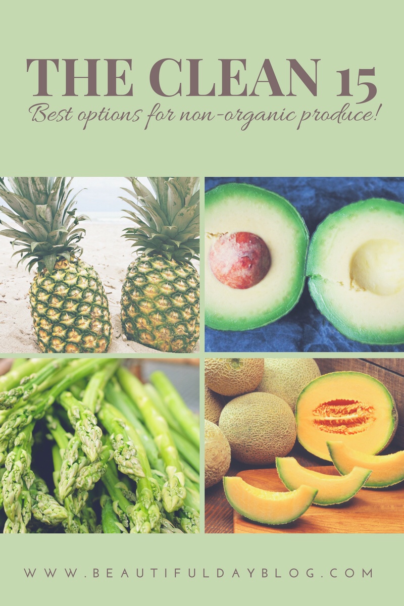 The Clean 15 Best Options for non-organic porduce