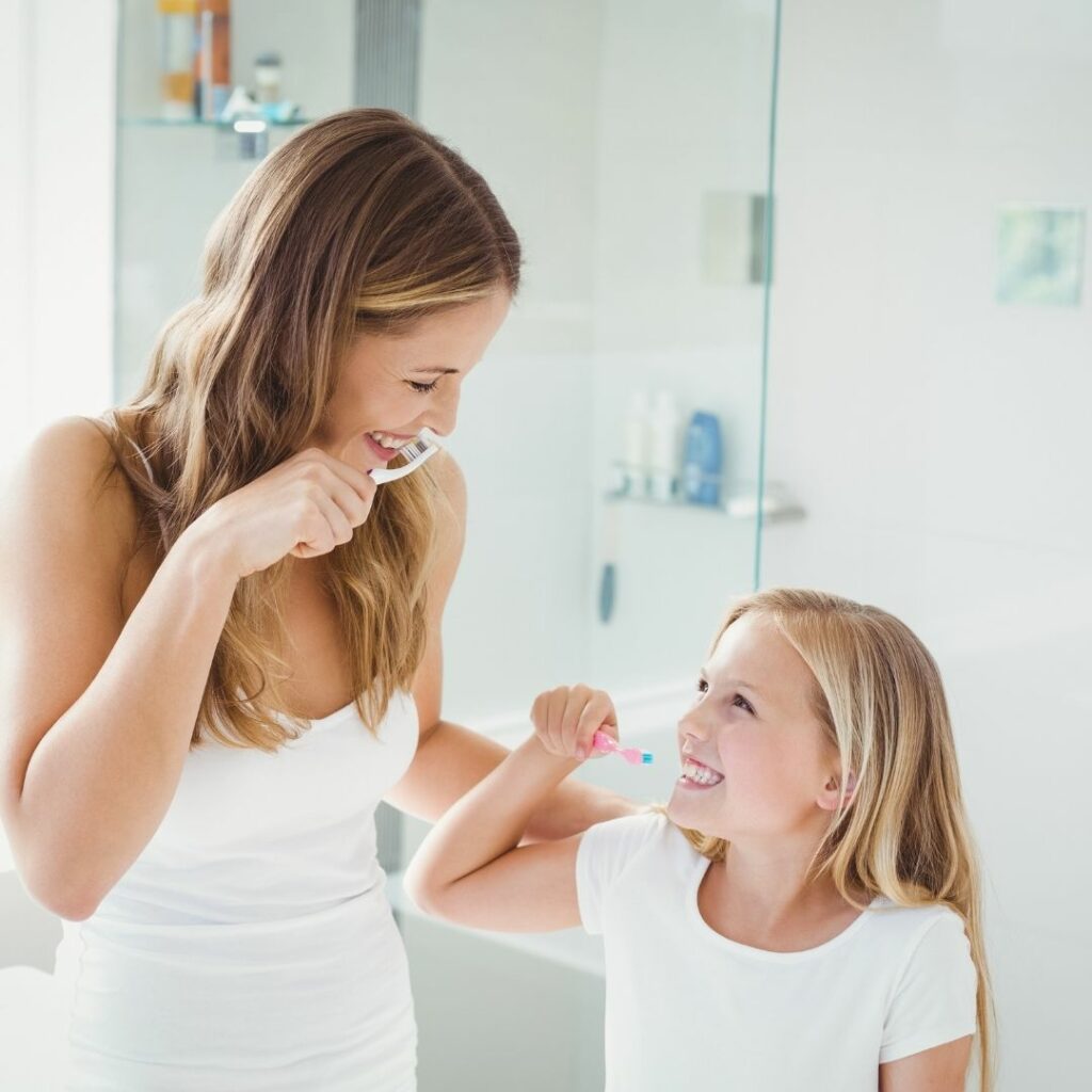 Toothbrushing hack - by kids for kids - to help teach better brushing, ensure they brush long enough, and make it as painless and pleasant as possible! Introducing the Family Teeth Brushing Game.