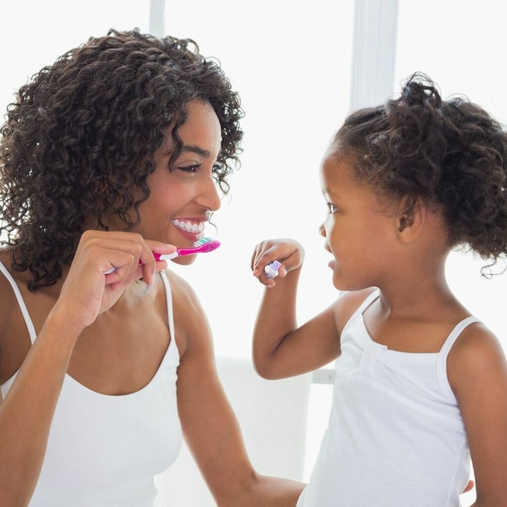 Getting Kids to Brush Longer Teeth Game & Hack plus recommended dental hygiene products for babies and toddlers!